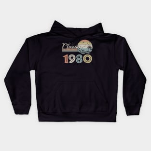 Vintage 1980 Design 40 Years Old 40th birthday Kids Hoodie